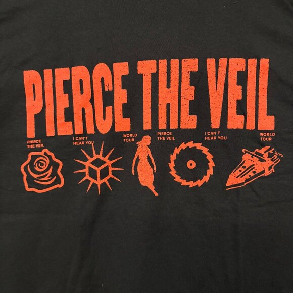 Pierce the Veil I Can't Hear You T-shirt size large - Picture 2 of 4